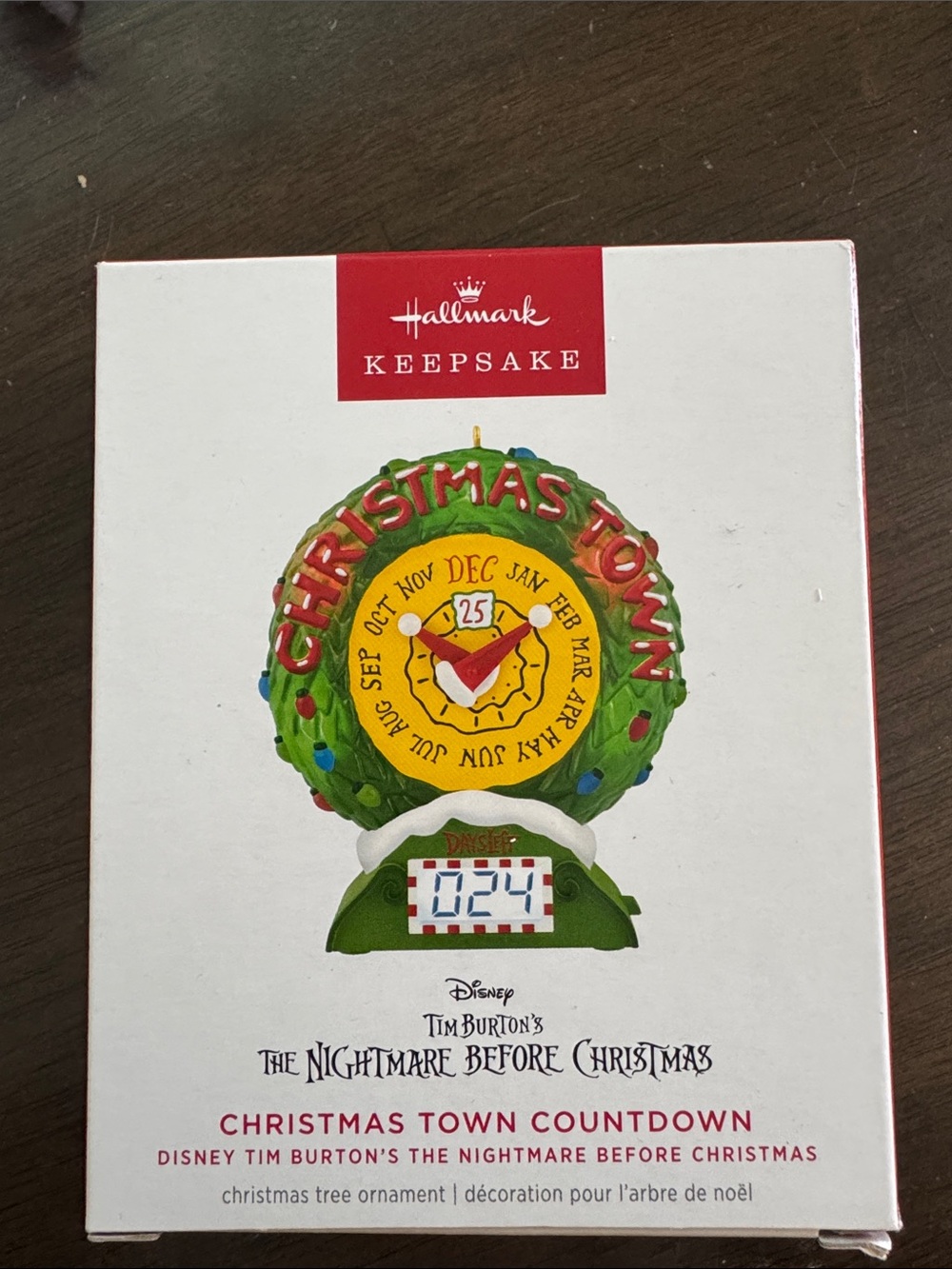 NIB! Hallmark Keepsake Nightmare Before  Christmas Countdown Ornament